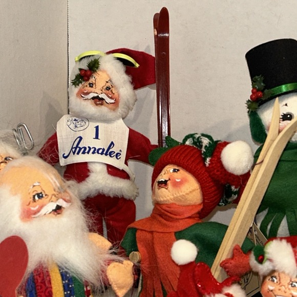 Annalee Mobilitee Workshop Christmas Santa Snowman Kitties Holiday Figurine Lot - Picture 3 of 7